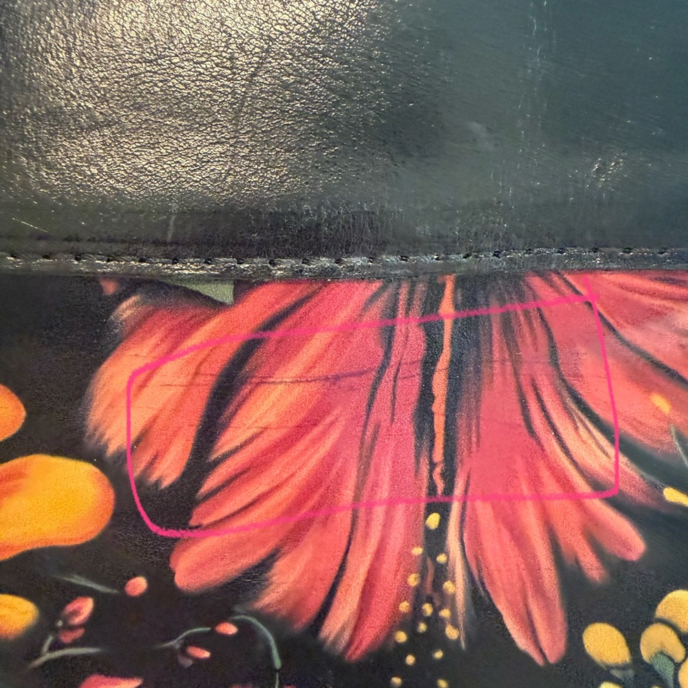 Patricia Nash Black and Red Floral Tote - Picture 12 of 16